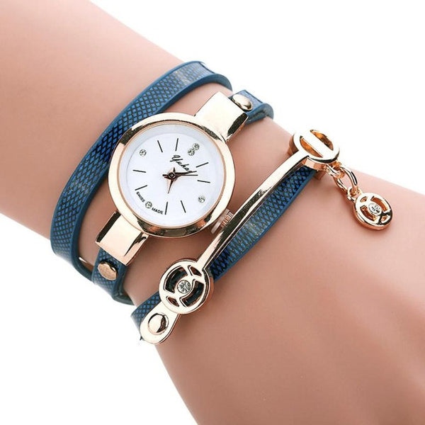Women's Bracelet Leather Strap Watch
