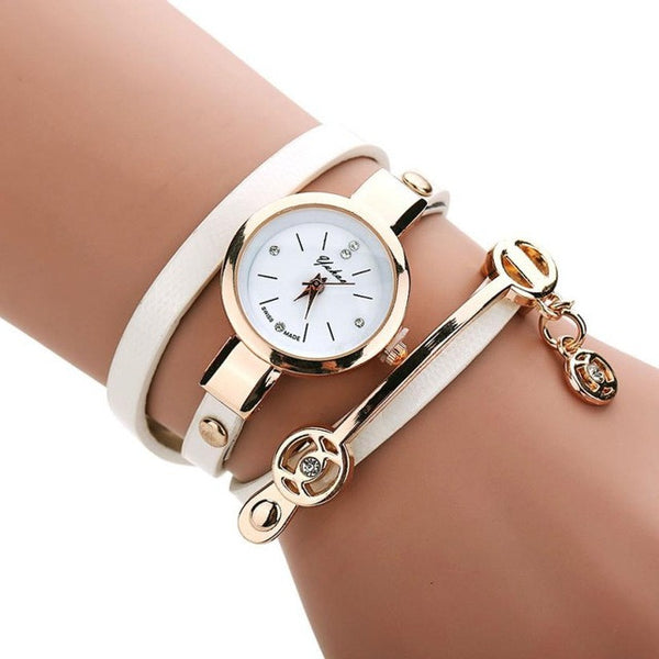 Women's Bracelet Leather Strap Watch
