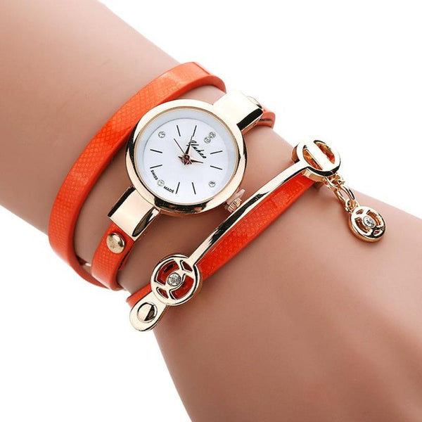 Women's Bracelet Leather Strap Watch