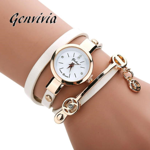Women's Bracelet Leather Strap Watch